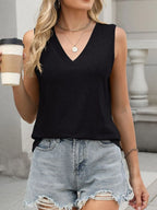Classic V-neck Sleeveless Tank Top (9)