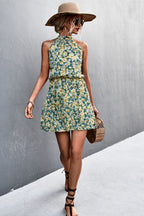 Floral Tied Sleeveless Mini Dress (13)