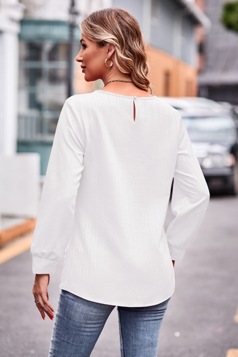 Round Neck Long Sleeve Tee (6)