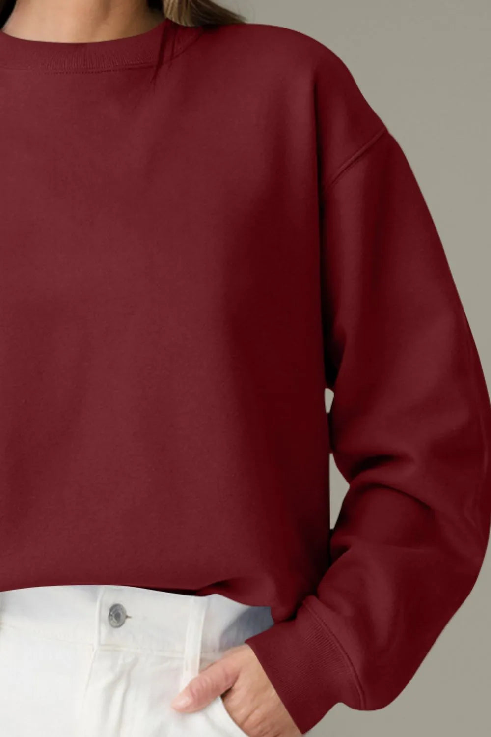 Round Neck Long Sleeve Sweatshirt (13)