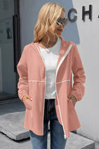 Zip Up Long Sleeve Hooded Watertight Jacket (12)