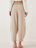 Full Size Drawstring Wide Leg Cropped Pants Plus (8)