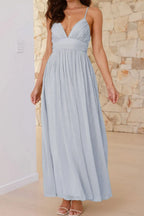 Ruched V-neck Cami Dress (7)