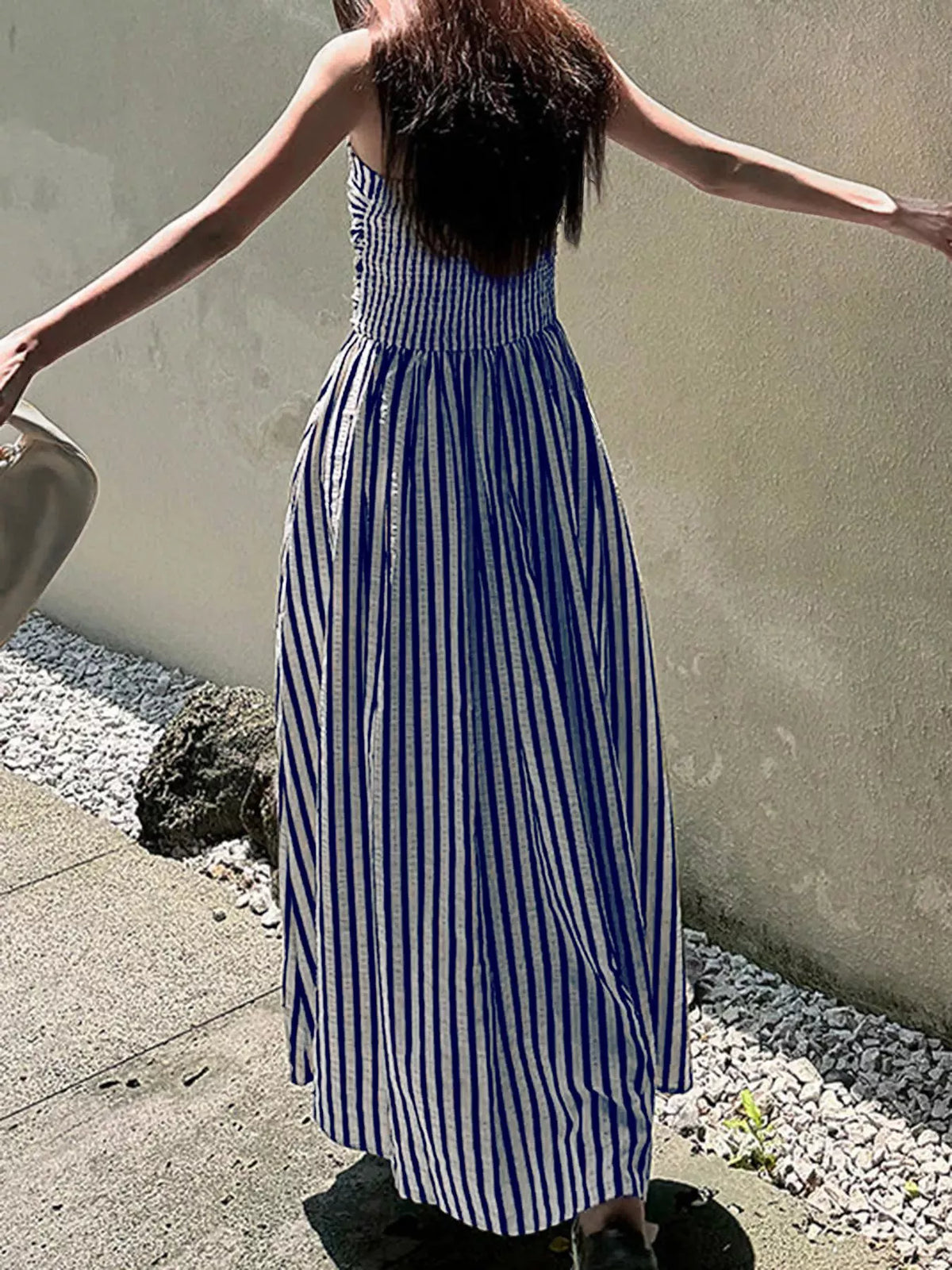 Striped Sleeveless Maxi Dress (10)