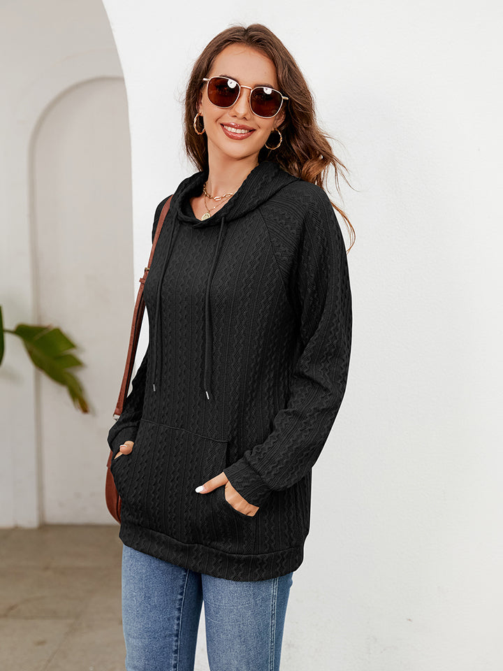 Raglan Sleeve Front Pocket Hoodie (14)