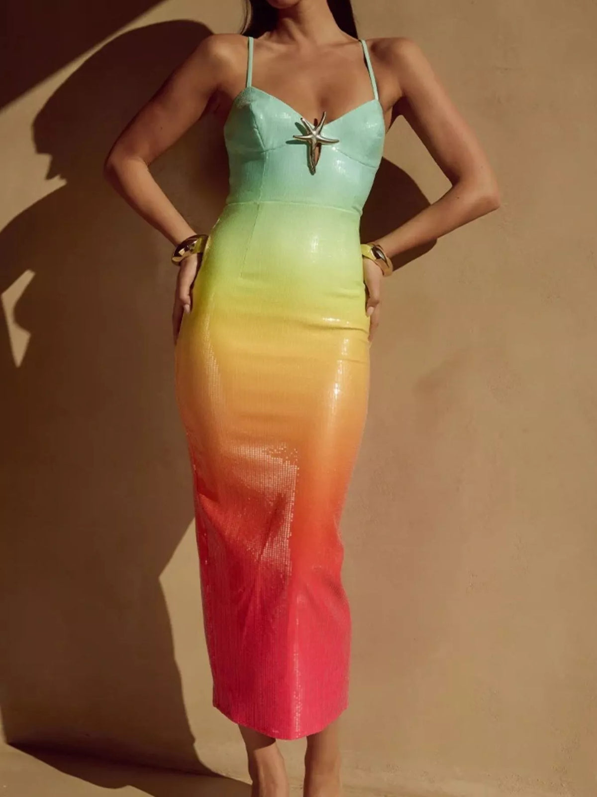 Slit Back Gradient Cami Dress (12)