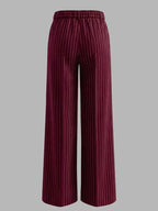 High-waisted Striped Wide-leg Pants (9)