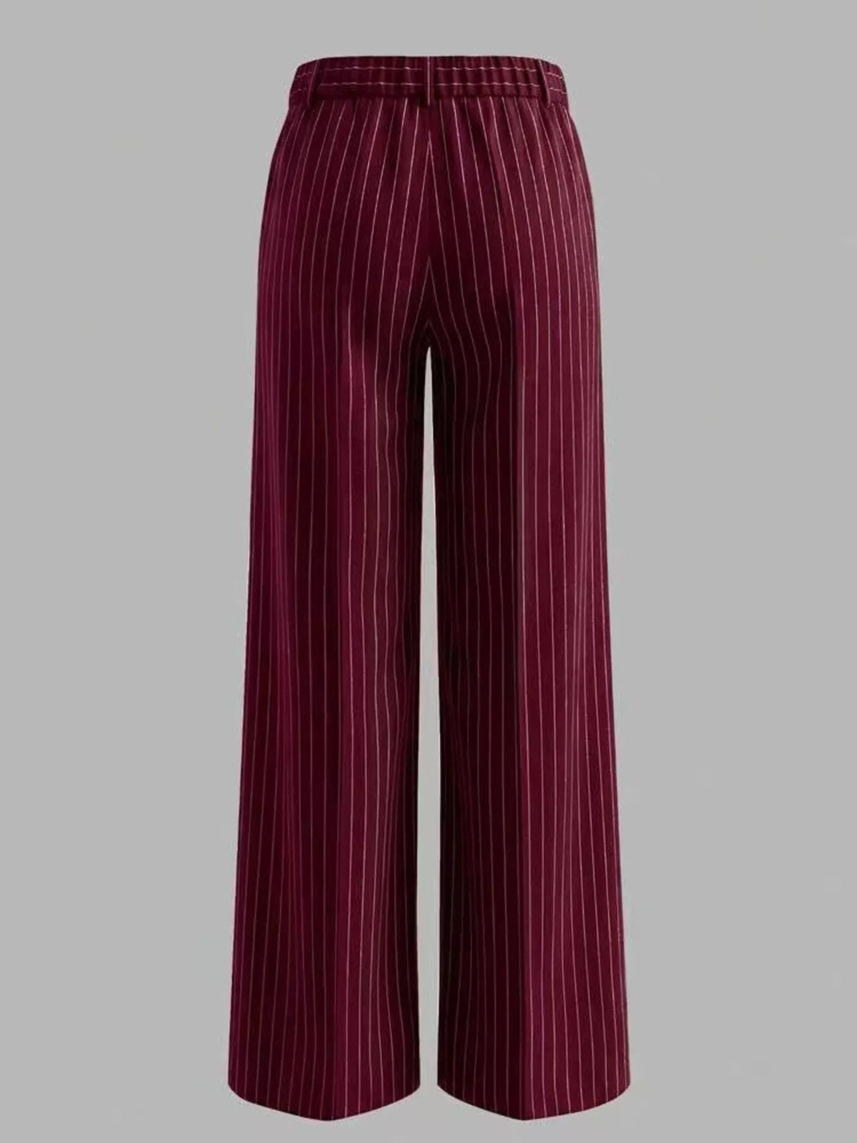 High-waisted Striped Wide-leg Pants (9)