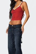 Lace Detail V-neck Cami (6)
