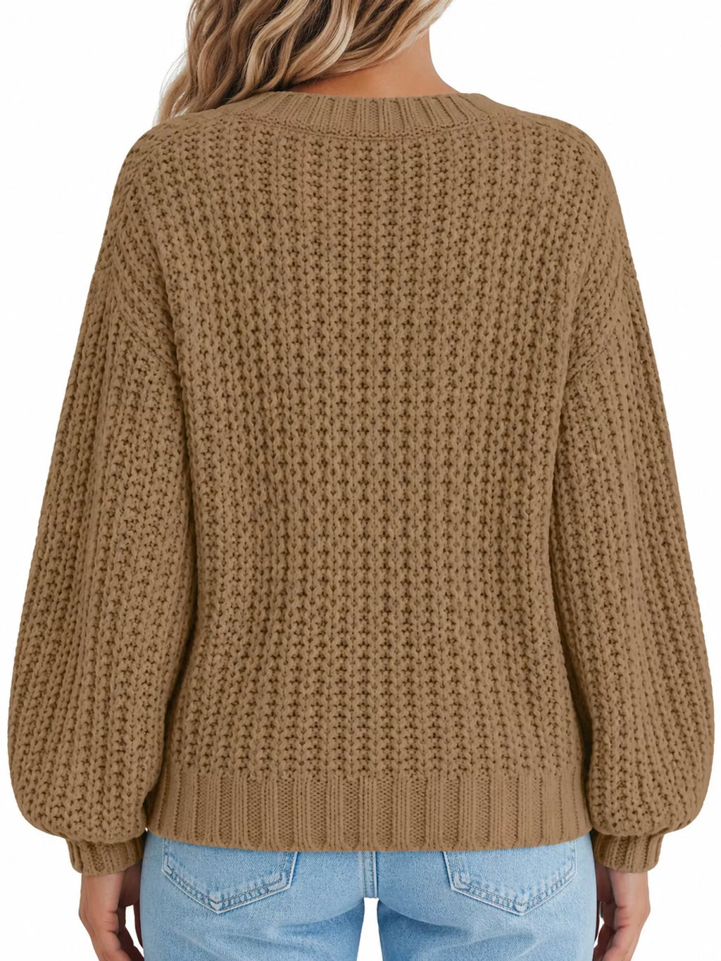 Full Size Chunky Knit Button-down Cardigan Plus (24)