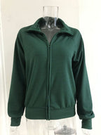 Full Size Ribbed Knit Zip-up Outerwear Plus (11)