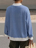 Casual Mock Neck Striped Long Sleeve T-shirt (6)