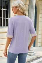 V-neck Half Sleeve T-shirt (32)