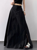 High Waist Slit Maxi Skirt (8)