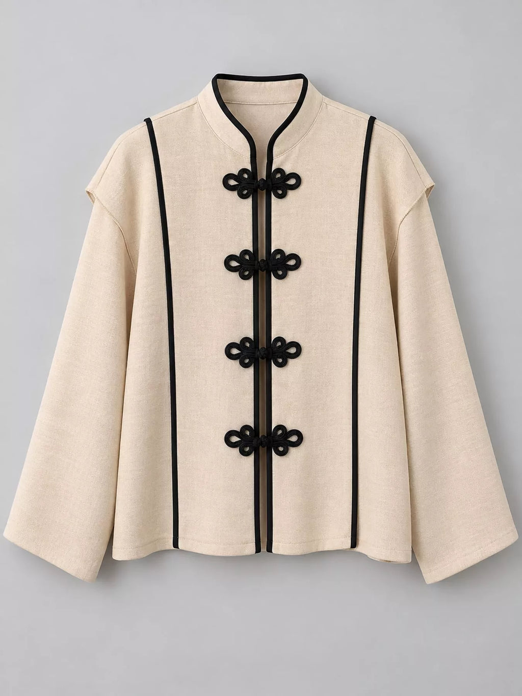 Chinese-style Mandarin Collar Blouse (8)