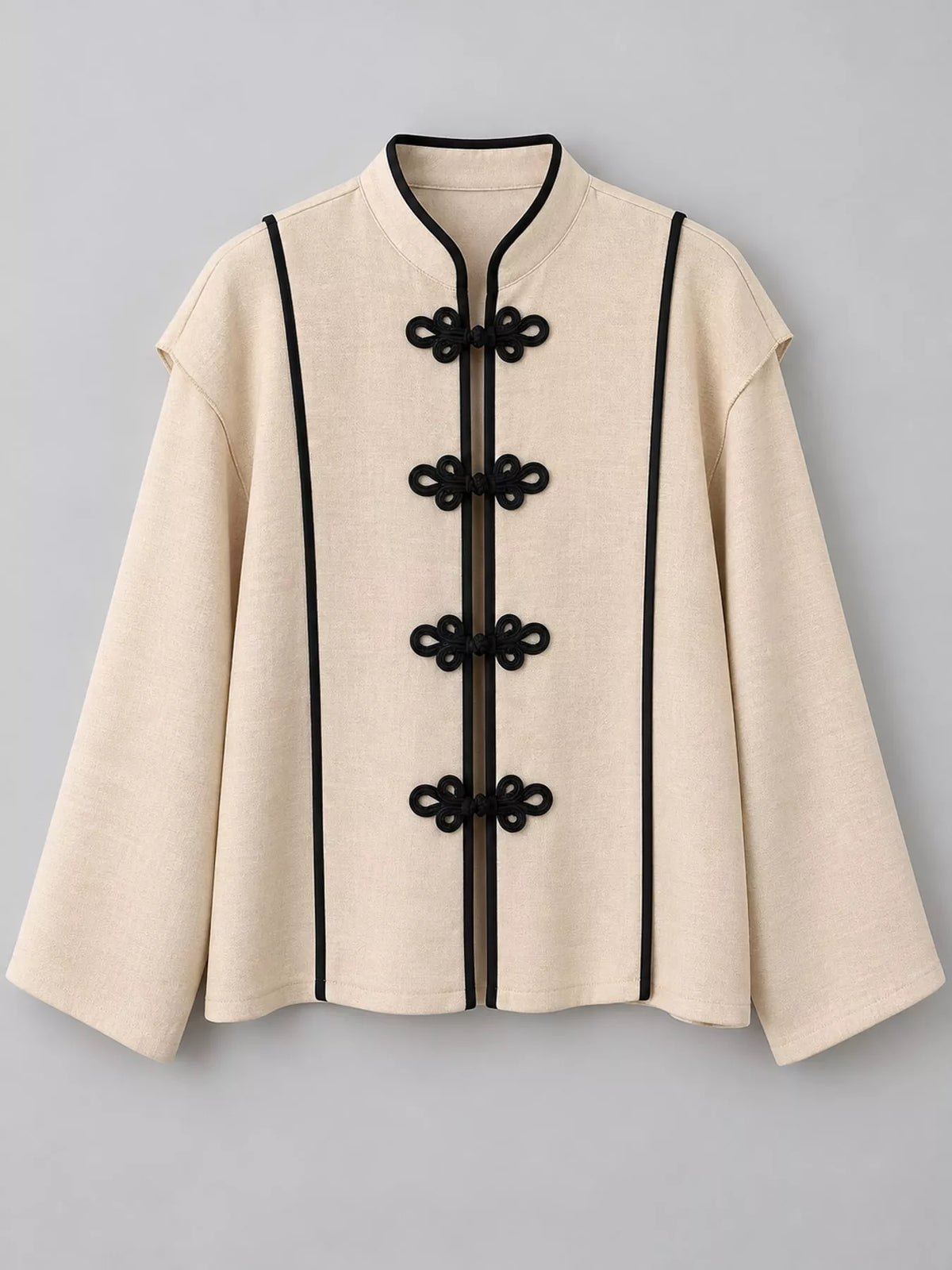 Chinese-style Mandarin Collar Blouse (8)