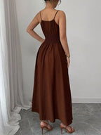 Smocked Spaghetti Strap Midi Dress (12)