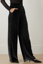 Loose Fit High Waist Long Pants Pockets (8)