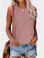 Eyelet Round Neck Tank (29)