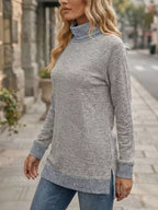 Turtleneck Raglan Sleeve T-shirt (21)