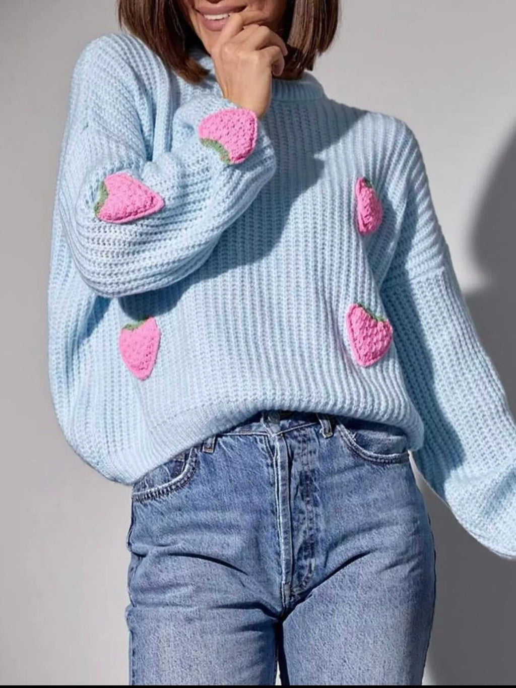 Strawberry Button Down Cardigan (5)