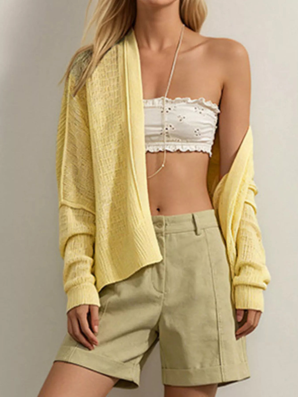 Open-front Long Sleeve Knit Cardigan (3)
