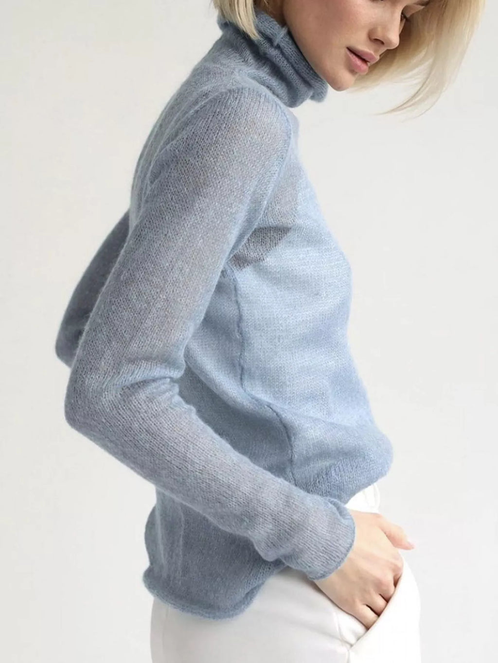 Sheer Turtleneck Knit Top (6)