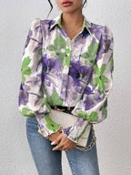 Floral Print Long Sleeve Shirt (18)