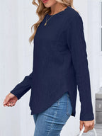 Openwork Textured Long Sleeve Top (22)