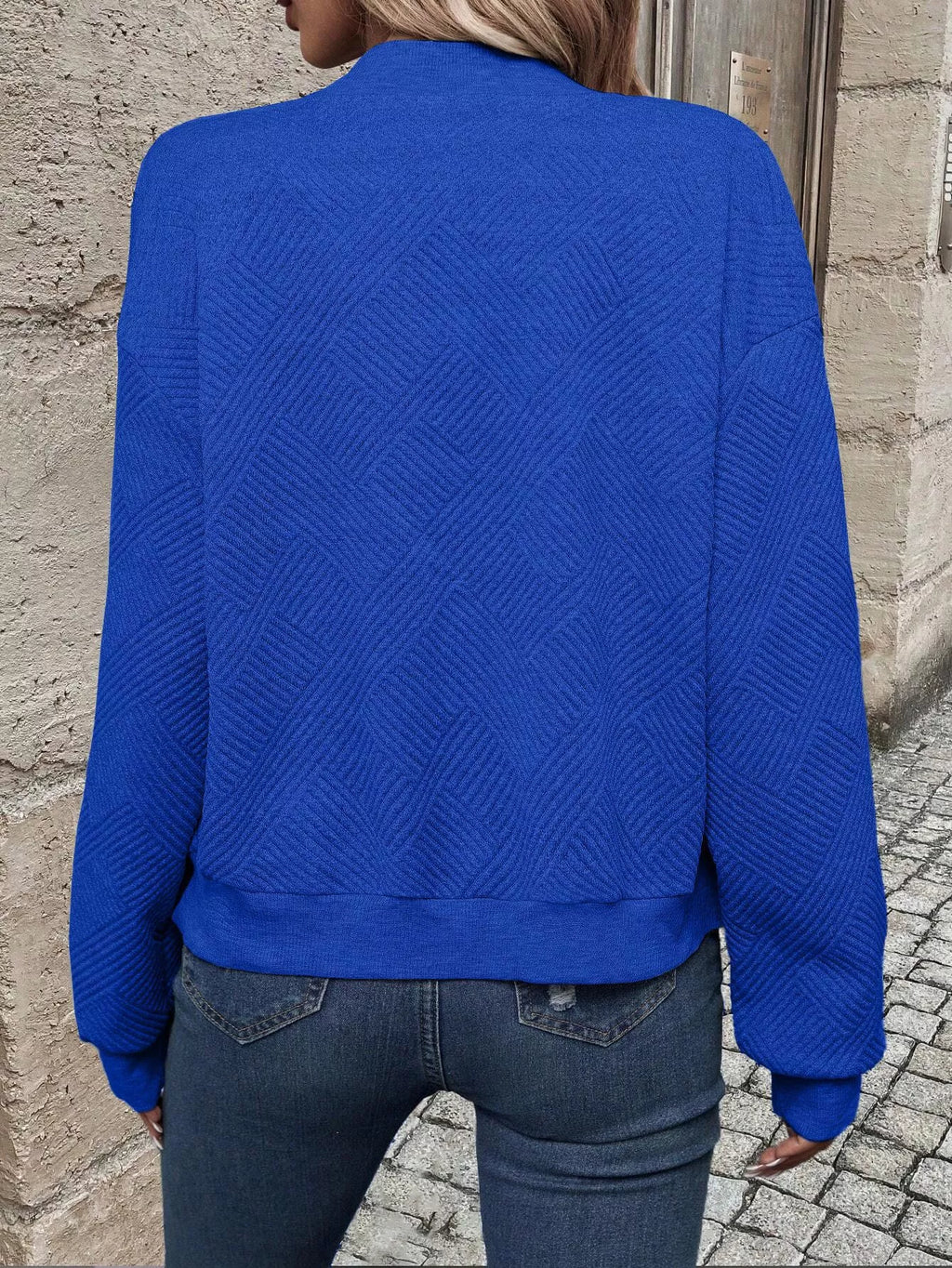 Texture Zip-up Bomber Jacket (27)