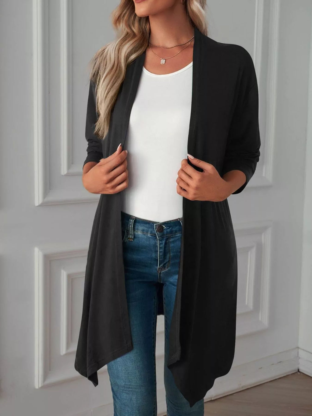 Lightweight Open Front Cardigan (20)