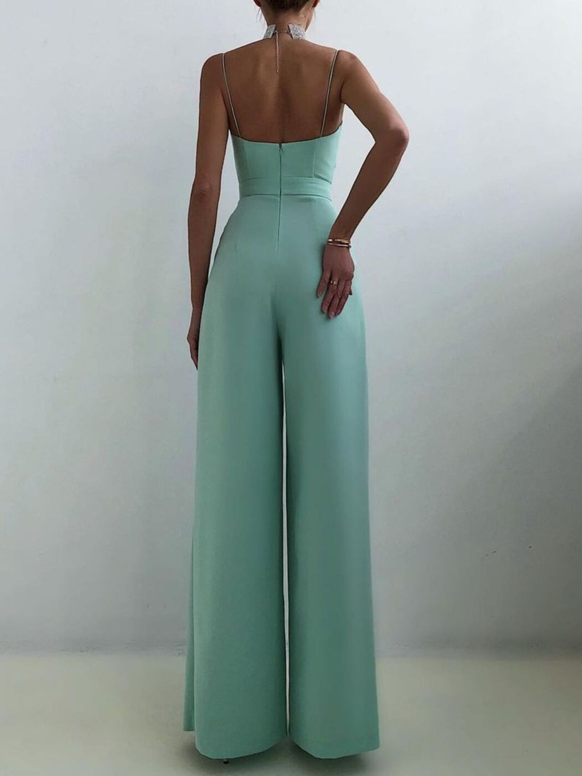 Full Size Spaghetti Strap Wide Leg Jumpsuit Plus (7)