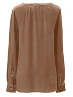 Notched Button Down Long Sleeve Shirt (11)