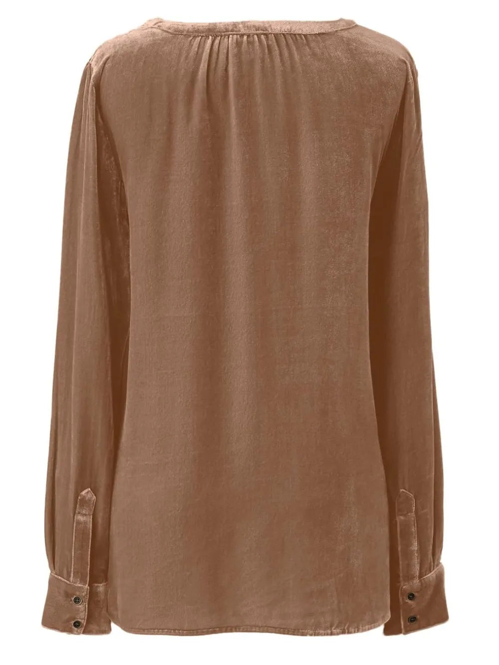Notched Button Down Long Sleeve Shirt (11)