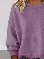 Full Size Round Neck Dropped Shoulder Sweater Plus (16)