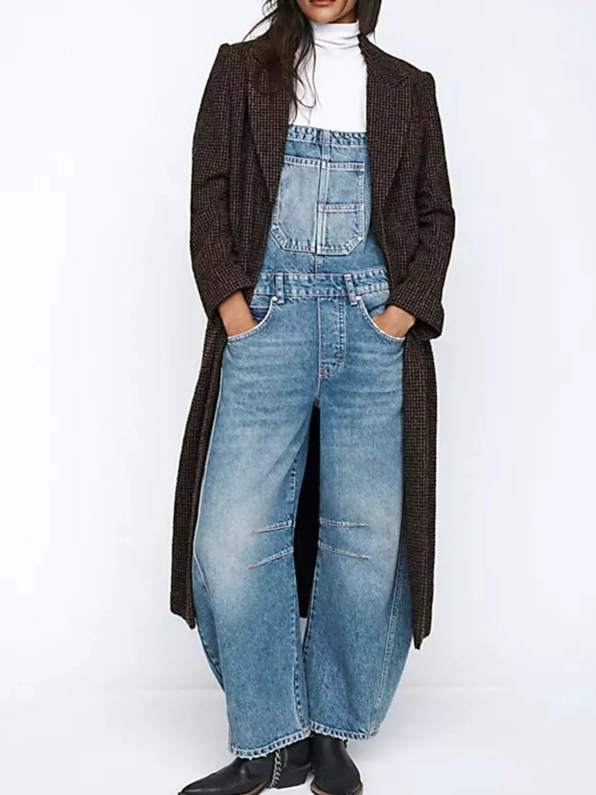 Wide Strap Wide Leg Denim Overalls (6)