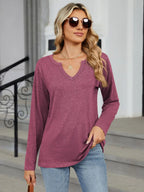 Notched Long Sleeve T-shirt (11)