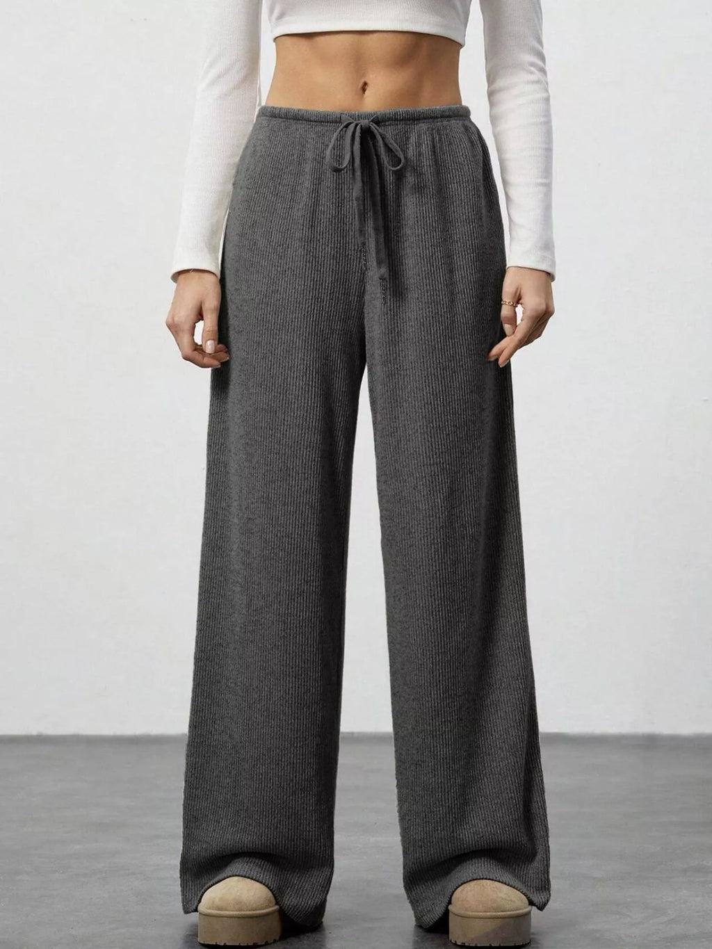 Relaxed Fit Wide Leg Pants (10)