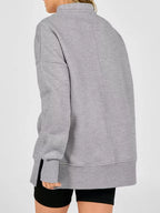 Quarter-zip Dropped Shoulder Sweatshirt (14)