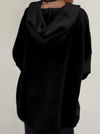 Drawstring Button Front Hoodie (10)