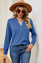 Notched Long Sleeve T-shirt (7)