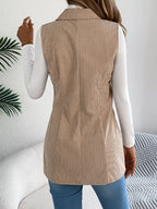 Button-front Longline Vest Coat (2)