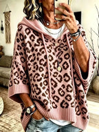 Drawstring Leopard Hooded Sweater (14)