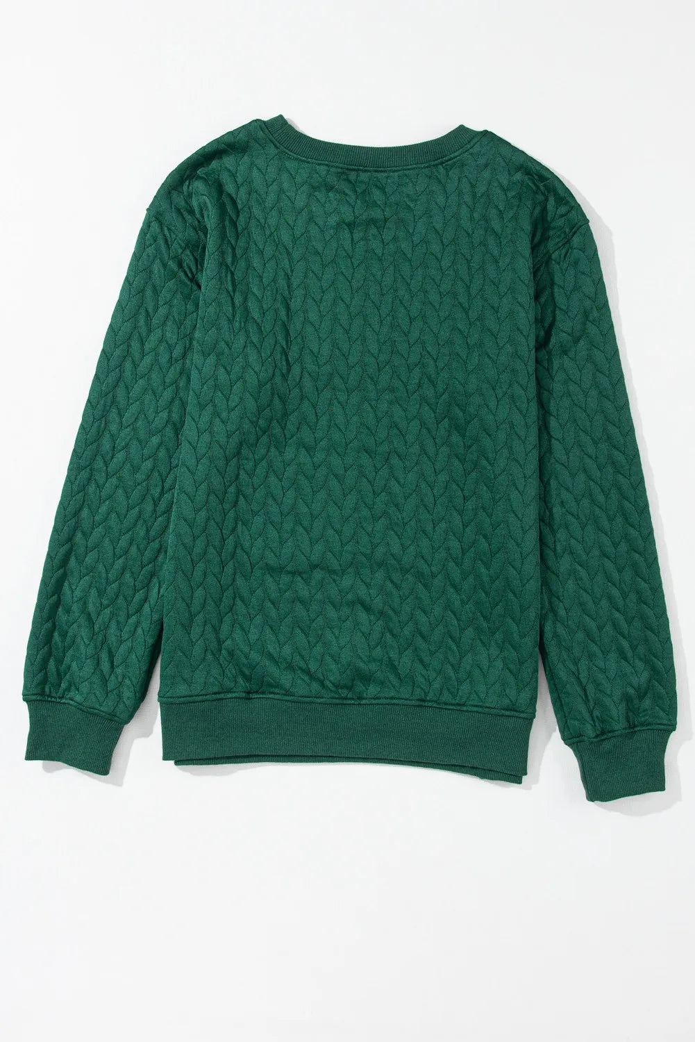 Full Size Merry Cable Knit Pullover Sweatshirt (8)