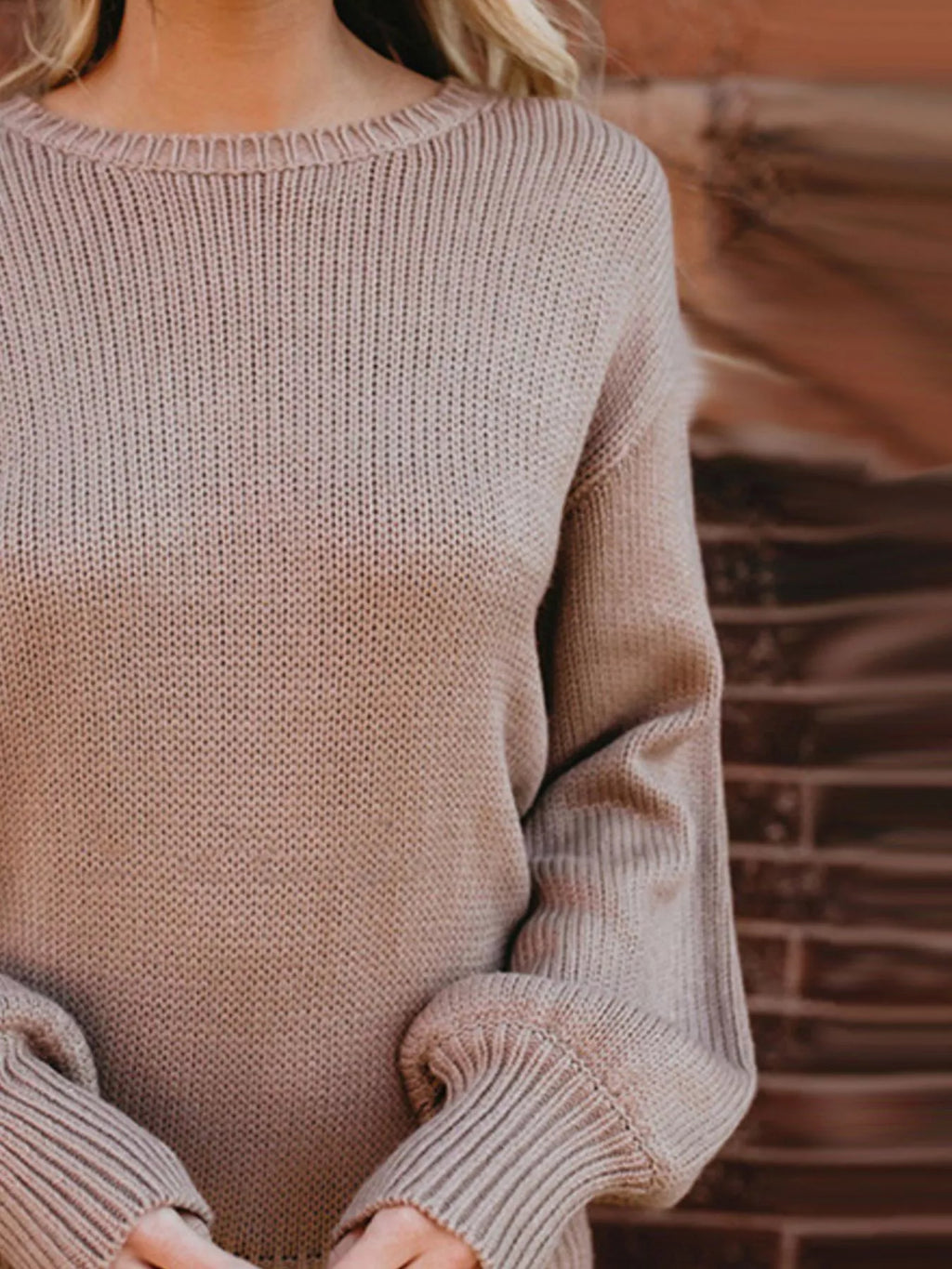 Tied Back Long Sleeve Sweater (6)