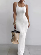Textured Knit Bodycon Maxi Dress (2)