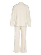 Collared Neck Long Sleeve Top Drawstring Pants Set (10)