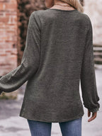 Ruffle Cuff Long Sleeve T-shirt (29)