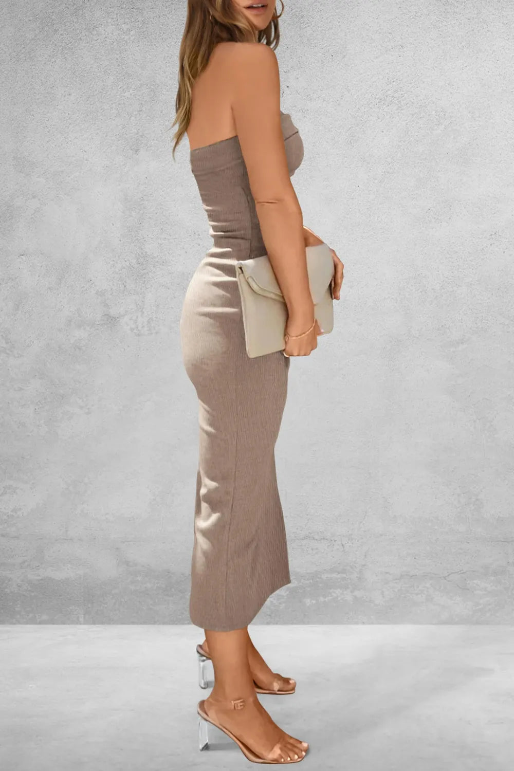 Slit Tube Midi Dress (2)