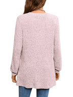 Ribbed Notched Long Sleeve T-shirt (17)